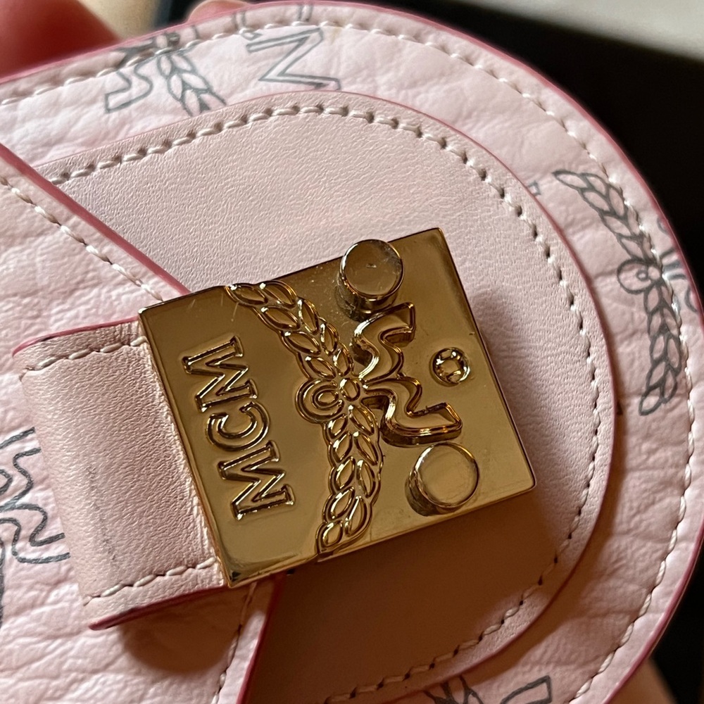 MCM Pristine Visetos X-Mini Tracy Bracelet Bag Powder Pink -sold out color